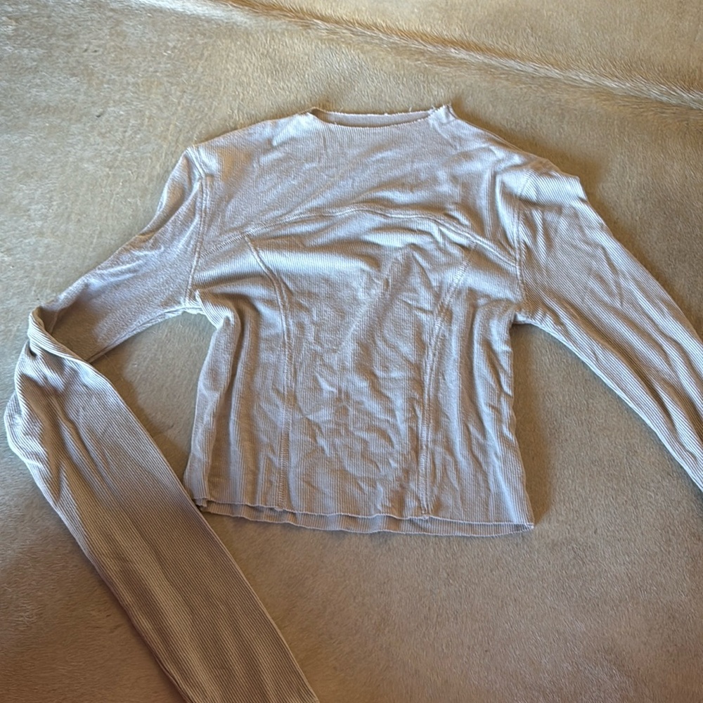 JOAH brown mock neck raw hem crop top